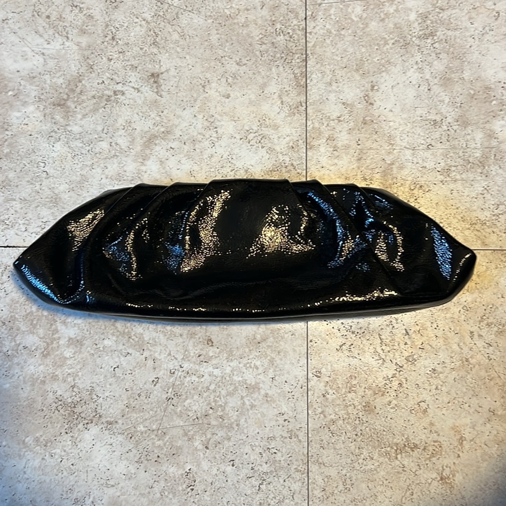 Sang A  black leather long clutch bag